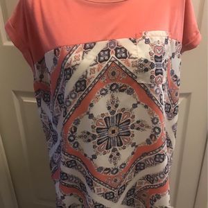 Women’s Plus Size 1x Rewind Pink Top